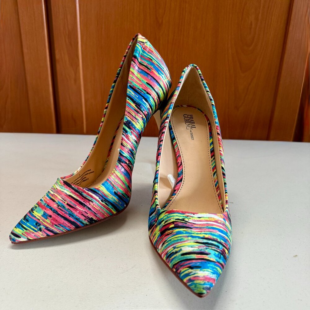 Prabal Gurung for Target Pointed Toe Pumps Colorful Print Women's Size 10